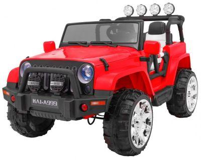 JEEP NA AKUMULATOR Pojazd elektryczny AUTO MASTER 4x4 CZERWONY A999